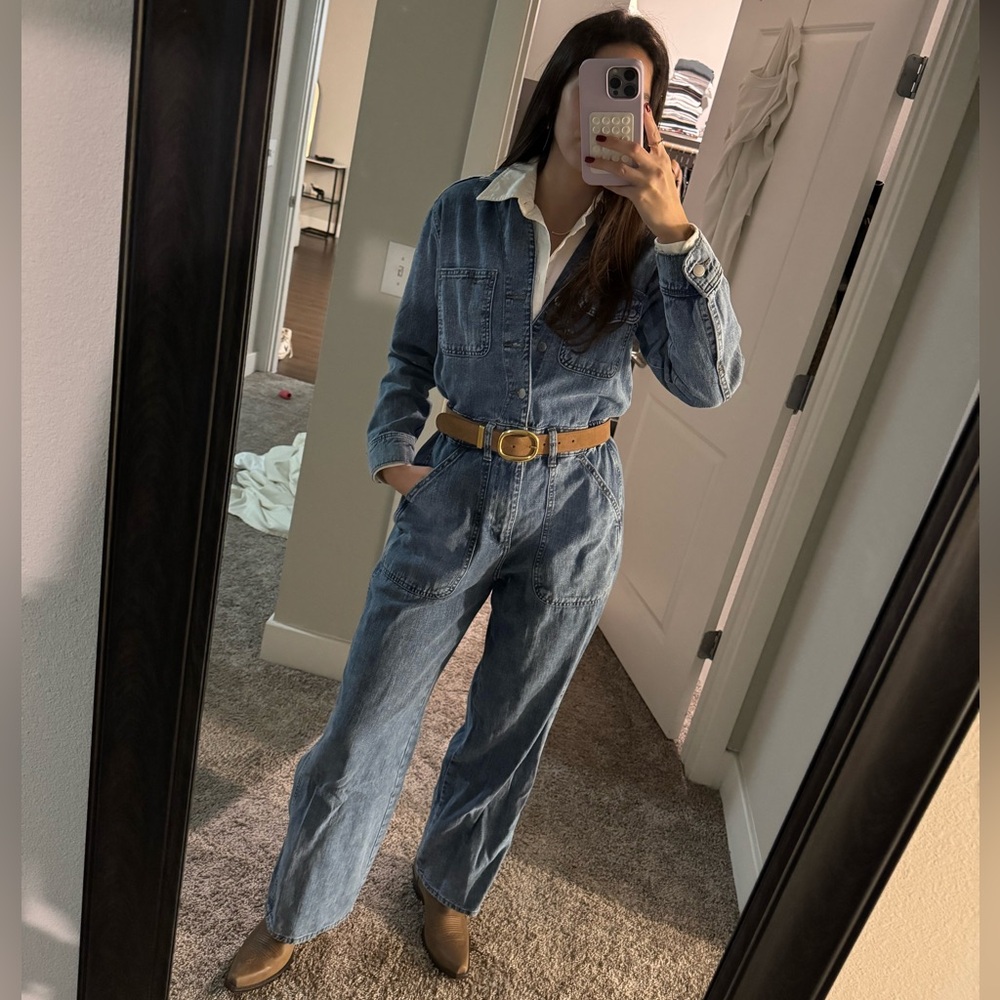 Universal Thread Blue Denim Overalls